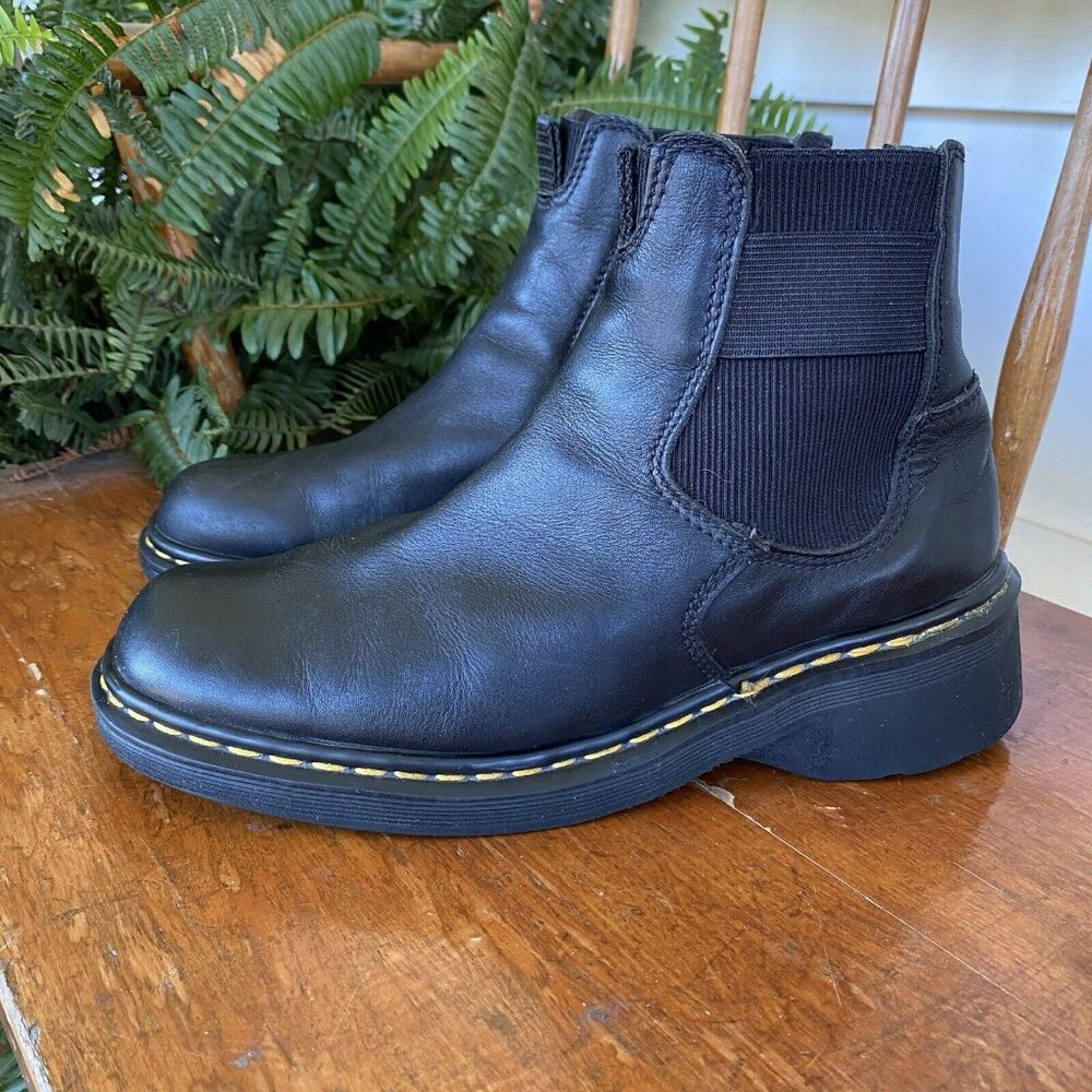 Dr. Martens Black Ankle Boots Men’s 8, Women’s 9.5